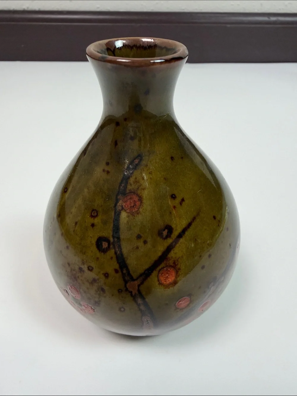 Otagiri Japan Hand Crafted Bud Vase Vintage Studio Pottery Ceramic Boho MCM